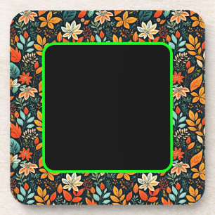 Porta-copo Padrão de Flores Exóticas Florais