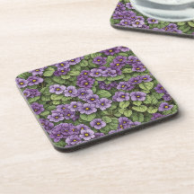 Padrão de flores violetas africanas