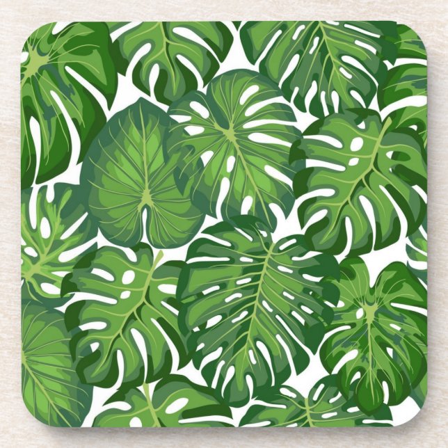 Porta-copo Padrão de folhas (Frente)