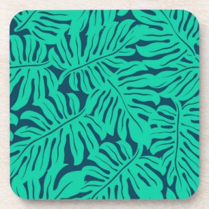 Porta-copo Padrão de folhas