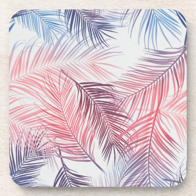 Porta-copo Padrão de folhas (Frente)