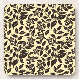 Porta-copo Padrão de Folhas Florais-47566