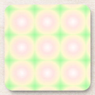 Porta-copo Padrão de Gradiente Óptico 3D Branco Rosa Verde Pá