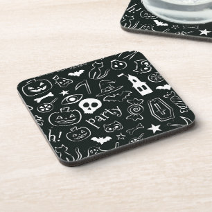 Porta-copo Padrão de Halloween