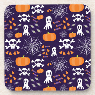 Porta-copo Padrão de Halloween divertido