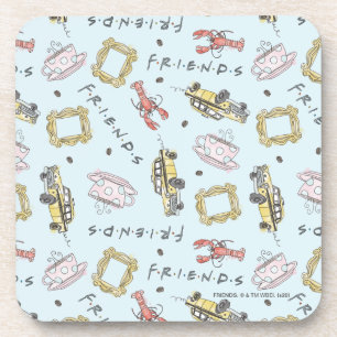 Porta-copo Padrão de Ícones de Aquarela do FRIENDS™