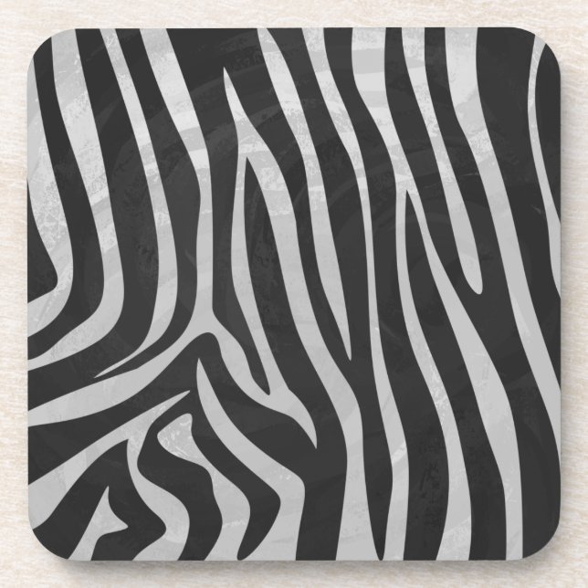 Porta-copo Padrão de impressão animal da Trendy Zebra criado  (Frente)