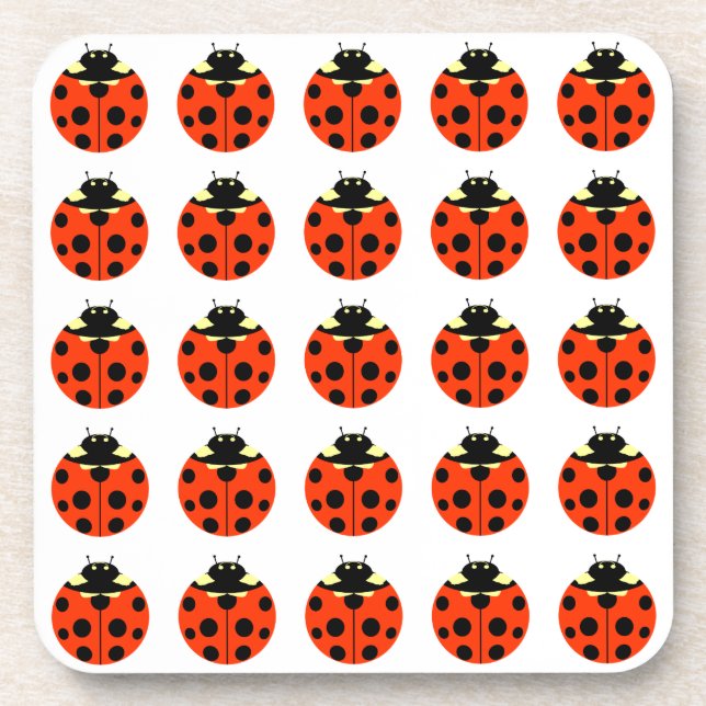Porta-copo padrão de ladybug (Frente)