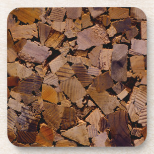 Porta-copo Padrão de latido de madeira de madeira russa de ma