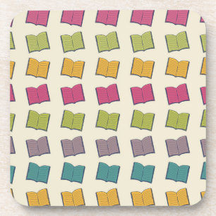 Porta-copo Padrão de livro