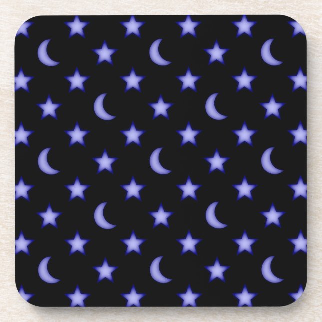 Porta-copo Padrão de luas e estrelas (Frente)
