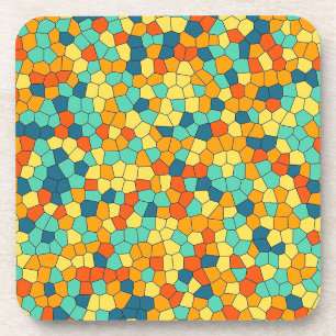 Porta-copo Padrão de mosaico vibrante