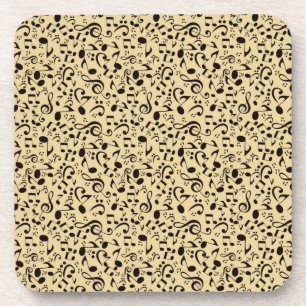 Porta-copo Padrão de música