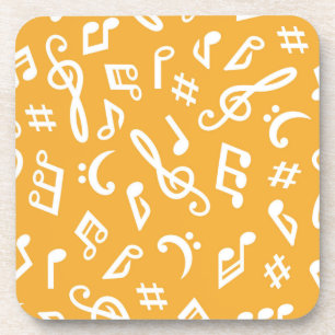 Porta-copo Padrão de música