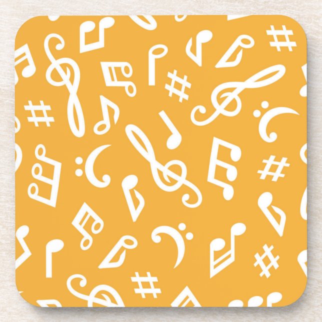 Porta-copo Padrão de música (Frente)