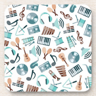 Porta-copo Padrão de música