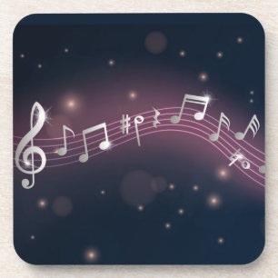 Porta-copo Padrão de música