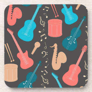 Porta-copo Padrão de música