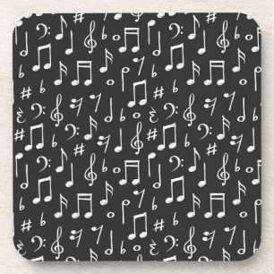 Porta-copo Padrão de música