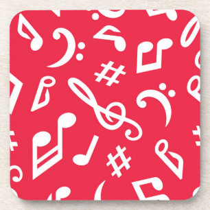 Porta-copo Padrão de música