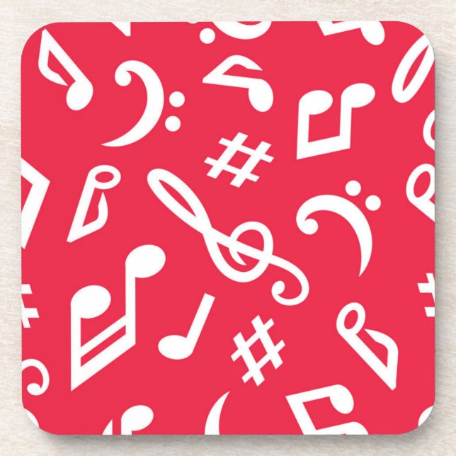 Porta-copo Padrão de música (Frente)