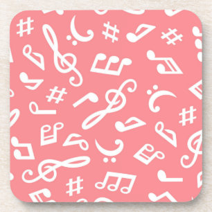 Porta-copo Padrão de música