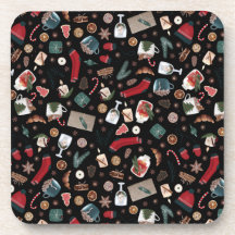 Padrão de Natal de Hygge Escuro