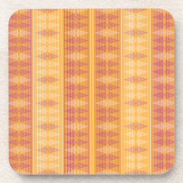 Porta-copo Padrão de Op Art Geométrico Laranja e Magenta — Re