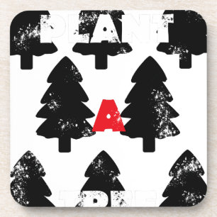 Porta-copo Padrão de plantar uma árvore