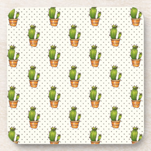 Porta-copo Padrão de Ponto de Polk Cactus e Suculentos