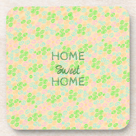 Porta-copo Padrão de redemoinho em tons terrosos