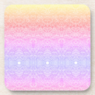 Porta-copo Padrão de renda com lantejoulas ombre rosa dourado