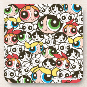 Porta-copo Padrão de Rosto das Raparigas Powerpuff