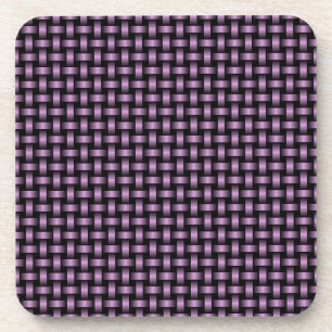 Porta-copo Padrão de Tecido Preto Roxo