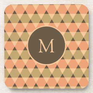 Porta-copo Padrão de triângulos