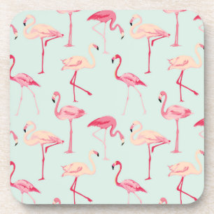 Porta-copo Padrão do Flamingo Retro
