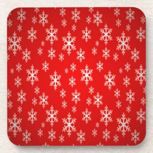 Porta-copo padrão do floco de neve de natal