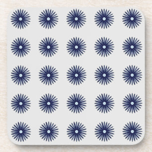 Porta-copo Padrão do Gráfico da Flor Azul