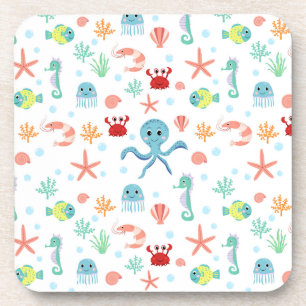 Porta-copo Padrão do mundo do mar