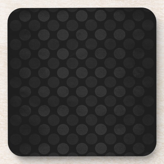 Porta-copo Padrão dos círculos pretos com sombras retrorrefle (Frente)