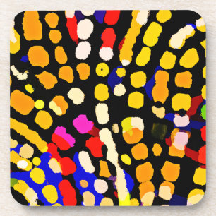 Porta-copo Padrão Expressivo de Reprodução de Cores