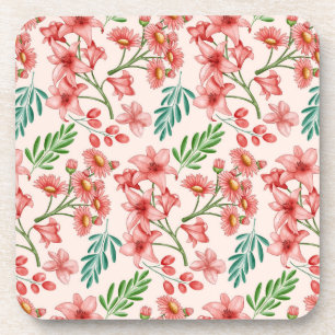 Porta-copo Padrão Floral De Aquarela Pintada À Mão- 54098