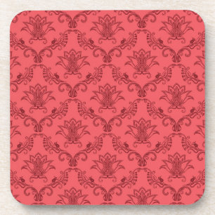 Porta-copo Padrão floral de Damask