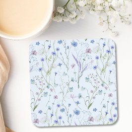 Porta-copo Padrão Floral de Flor Bonito Roxo Azul