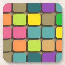 Porta-copo Padrão Geométrico Colorido