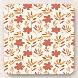 Porta-copo Padrão Invisível de outono Floral