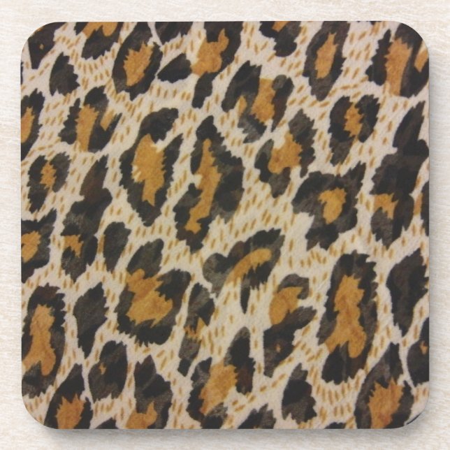 Porta-copo Padrão — Leopardo (Frente)