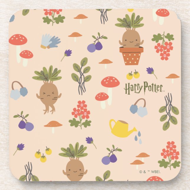 Porta-copo Padrão Magical Blooms Mandrake (Frente)