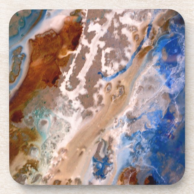 Porta-copo Padrão moderno de praia padrão de água espuma (Frente)