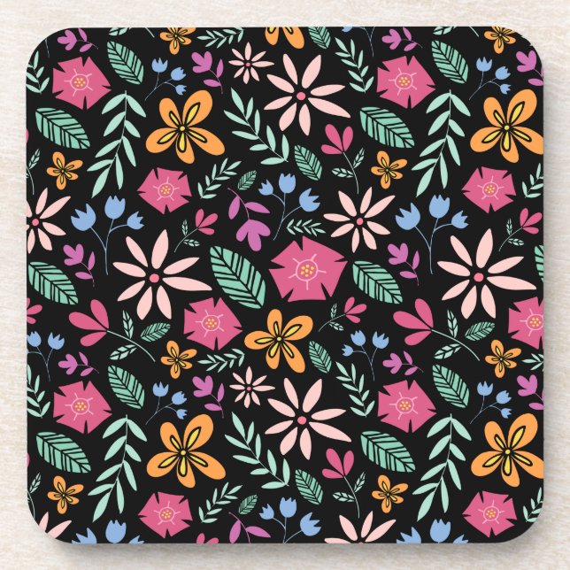 Porta-copo Padrão Natural Floral E Sem Glamor (Frente)